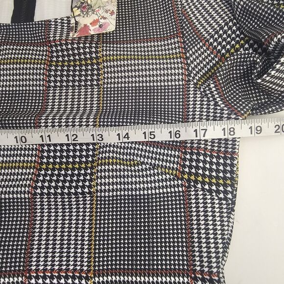 NWT 101 Idees Long Sleeve Tunic Dress Sz M/L Houndstooth Artsy Boho Chic S0377 - Picture 8 of 11